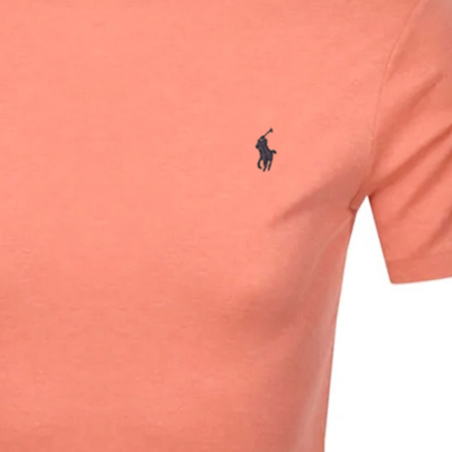 Alternative Image for ProductRalph Lauren Crew Neck Slim Fit T Shirt Pink3